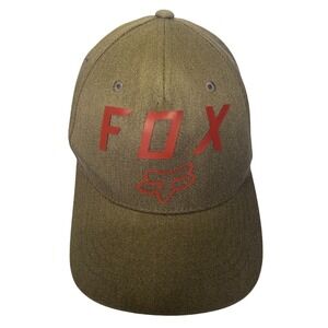 Fox Racing Hat Flex Fit S M Fitted Cap Small Medium Red Fox Logo